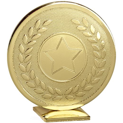 Gold Global Star & Laurel Leaf Self Standing Award 60mm (2.25")