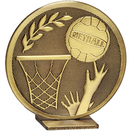 Bronze Global Netball Self Standing Award 60mm (2.25")