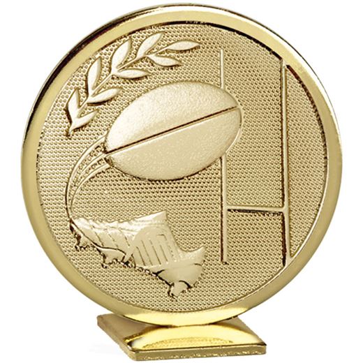 Gold Global Rugby Self Standing Award 60mm (2.25")