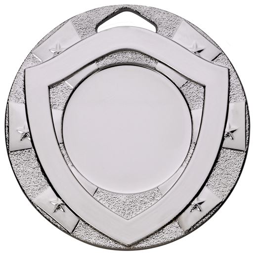 Silver Mini Shield Medal 50mm (2")