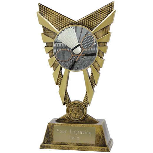 Valiant Badminton Trophy Gold 23cm (9")