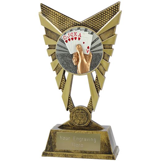 Valiant Cards Trophy Gold 23cm (9")