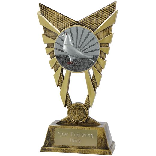 Valiant Pigeon Racing Trophy Gold 23cm (9")