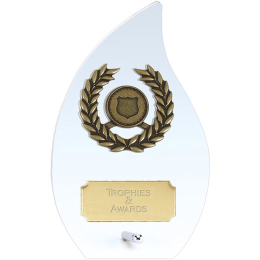Hope Flame Clear Glass Award 16cm (6.25")