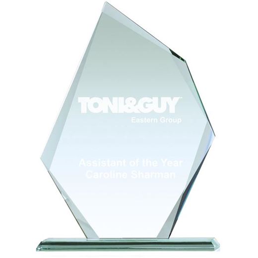 Thick Paragon Jade Glass Plaque Award 28.5cm (11.25")
