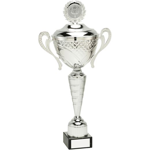 Silver Bowl Trophy Cup With Handles And Lid Trophy 48.5cm (19")