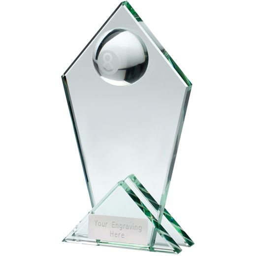 Vertex Pool Glass Trophy 14.5cm (5.75")