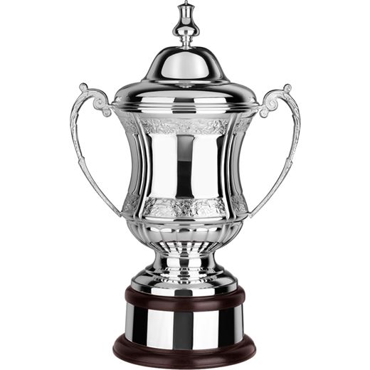 Silver Plated Hand Chased Conquerors Presentation Cup 47cm (18.5")