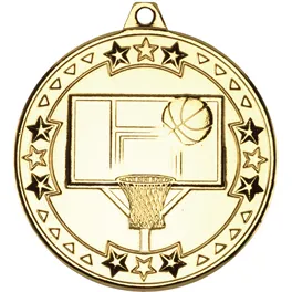 MM15012 trd 53mm x 40mm with FREE Ribbon,Centurion Star Basketball Medal 