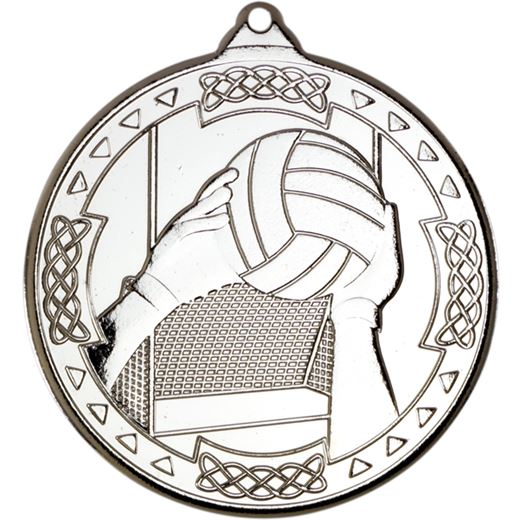 Silver Gaelic Football Celtic Medal 50mm (2")