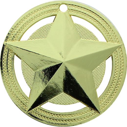 Star Medal by Infinity Stars Gold 50mm (2")