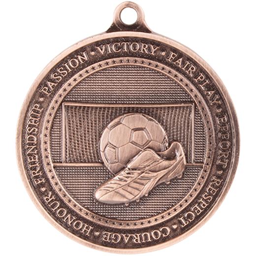 Antique Bronze Olympia Football Medal 70mm (2.75")