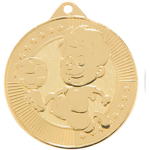Little Champion Gold Football Medal 45mm (1.75")