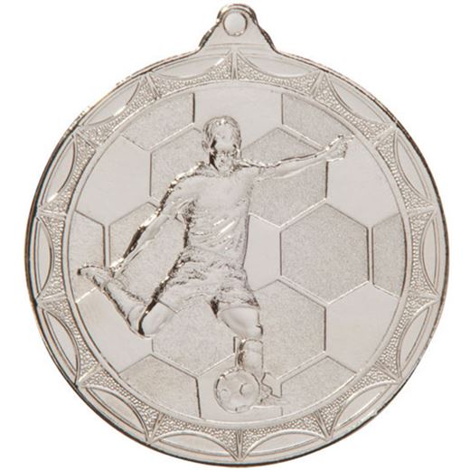 Impulse Football Medal Silver 50mm (2")