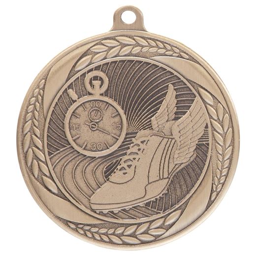 Typhoon Running Athletics Medal Gold 55mm (2.25")