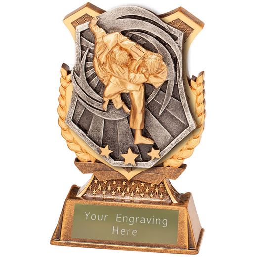 Titan Judo Trophy Antique Gold 12.5cm (5")