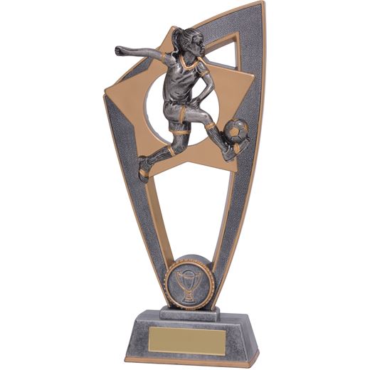 Football Female Star Blast Trophy 18cm (7")