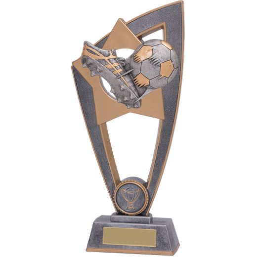 Football Boot & Ball Star Blast Trophy 18cm (7")