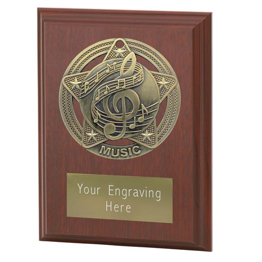 Music Plaque Award by Infinity Stars 10cm (4")