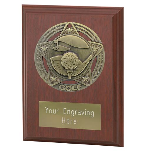 Golf Plaque Award by Infinity Stars 10cm (4")