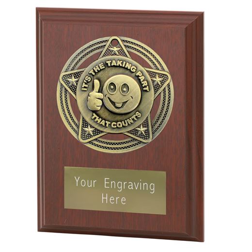 Participation Plaque Award by Infinity Stars 10cm (4")