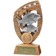 Carp Fishing Star Trophy Award 90mm Antique Gold Resin - B - Trophy  Showroom -Buy Trophies & Medals Online
