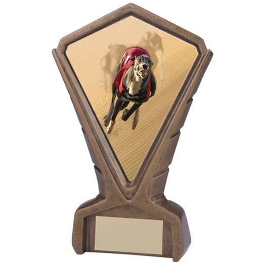 Gold Resin Phoenix Greyhound Racing Centre Trophy 17cm (6.75")