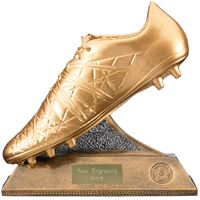 Golden Boot Trophy Antique Gold 23cm (9