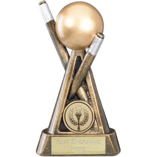Snooker & Pool Cue Ball Trophy 14cm (5.5")