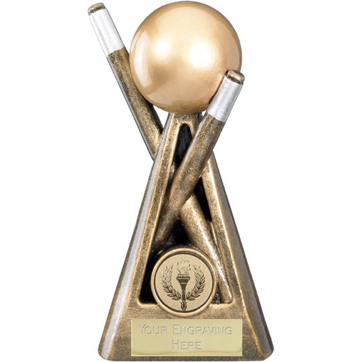 Snooker & Pool Cue Ball Trophy 15cm (6")