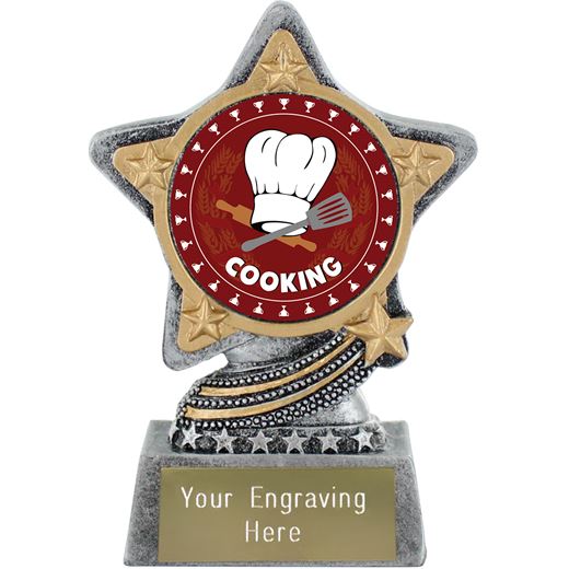 Cooking Trophy by Infinity Stars Antique Silver 10cm (4")