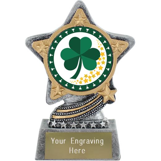 Irish Trophy by Infinity Stars Antique Silver 10cm (4")