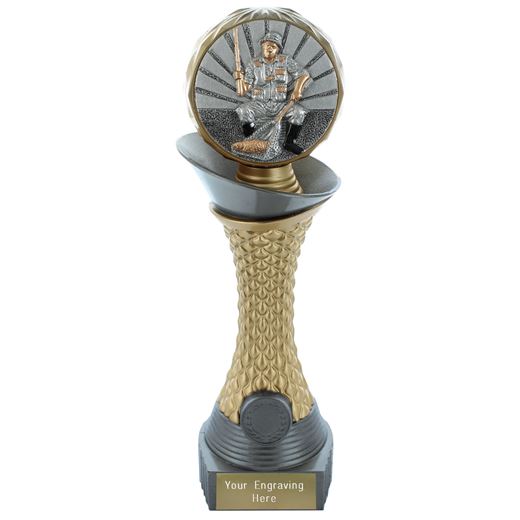 Fishing Trophy Heavyweight Hemisphere Tower Silver & Gold 25cm (10")