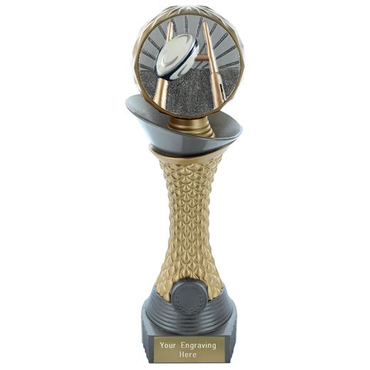Rugby Trophy Heavyweight Hemisphere Tower Silver & Gold 27.5cm (10.75")