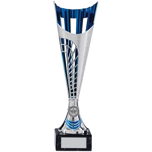 Garrison Trophy Cup Silver & Blue Series 35cm (13.75")