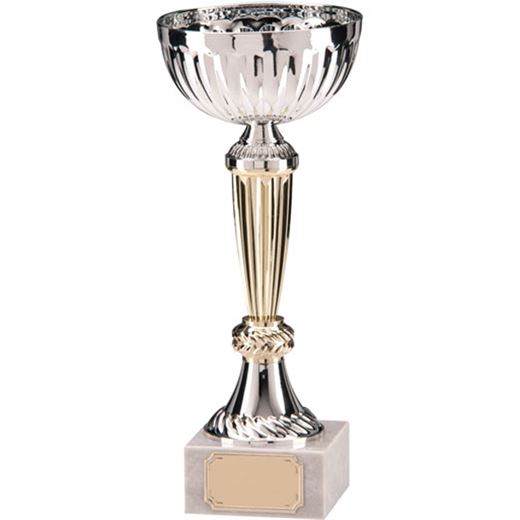 La Sarre Silver & Gold Metal Bowl Trophy Cup 26cm (10.25")