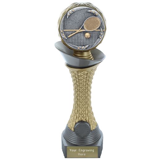Orbit Tower Tennis Trophy Silver & Gold 23.5cm (9.25")