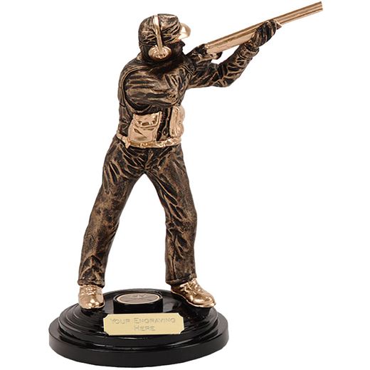 Clay Pigeon Shooting Trophy Award 21.5cm (8.5")