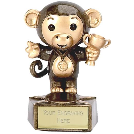Monkey Trophy 9cm (3.5")
