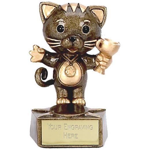 Cat Trophy 9cm (3.5")