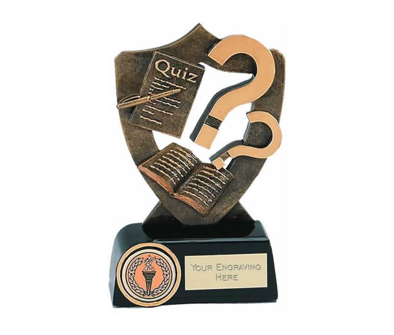 Quiz Competition Trophy 13.5cm (5.25")