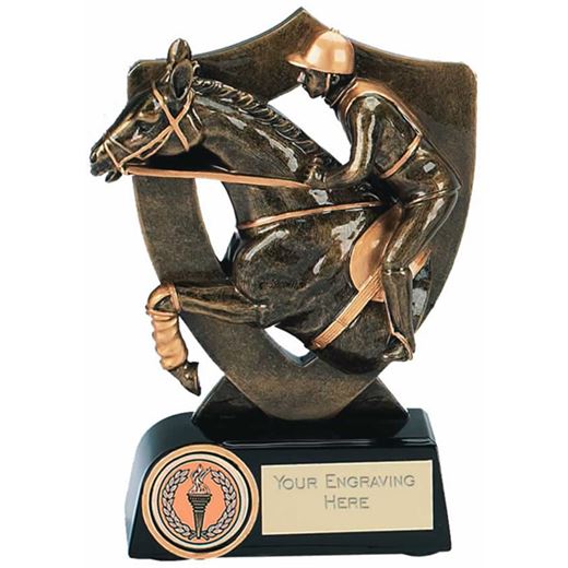 Equestrian Trophy Award in Gold 14cm (5.5")