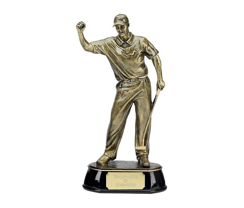 Gold Golf Award Trophy of Golfer 30.5cm (12