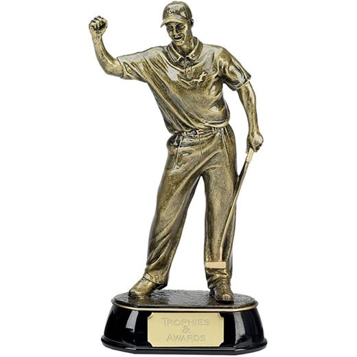 Gold Golf Award Trophy of Golfer 30.5cm (12")