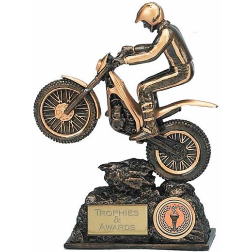 Motorbike Trials Trophy Award 19cm (7.5")