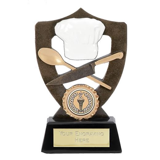 Cooking Trophy with Chefs Hat 13.5cm (5.25")
