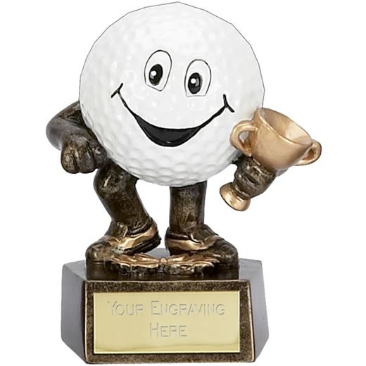 Novelty Golf Club Character Trophy 9.5cm (3.75")