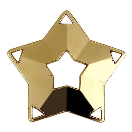 Gold Mini Star Medal 60mm (2.25")