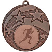 Stardust Male Running Medal Bronze 50mm (2
