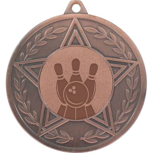 Sirius Tenpin Bowling Medal Bronze 50mm (2")